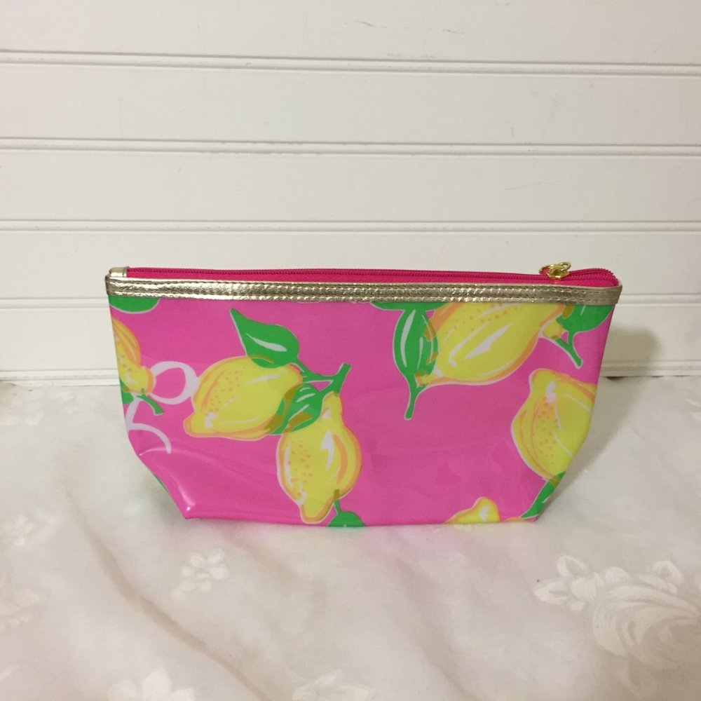 Lilly Pulitzer for Estee Lauder Lemon Cosmetic Bag - Picture 2 of 8